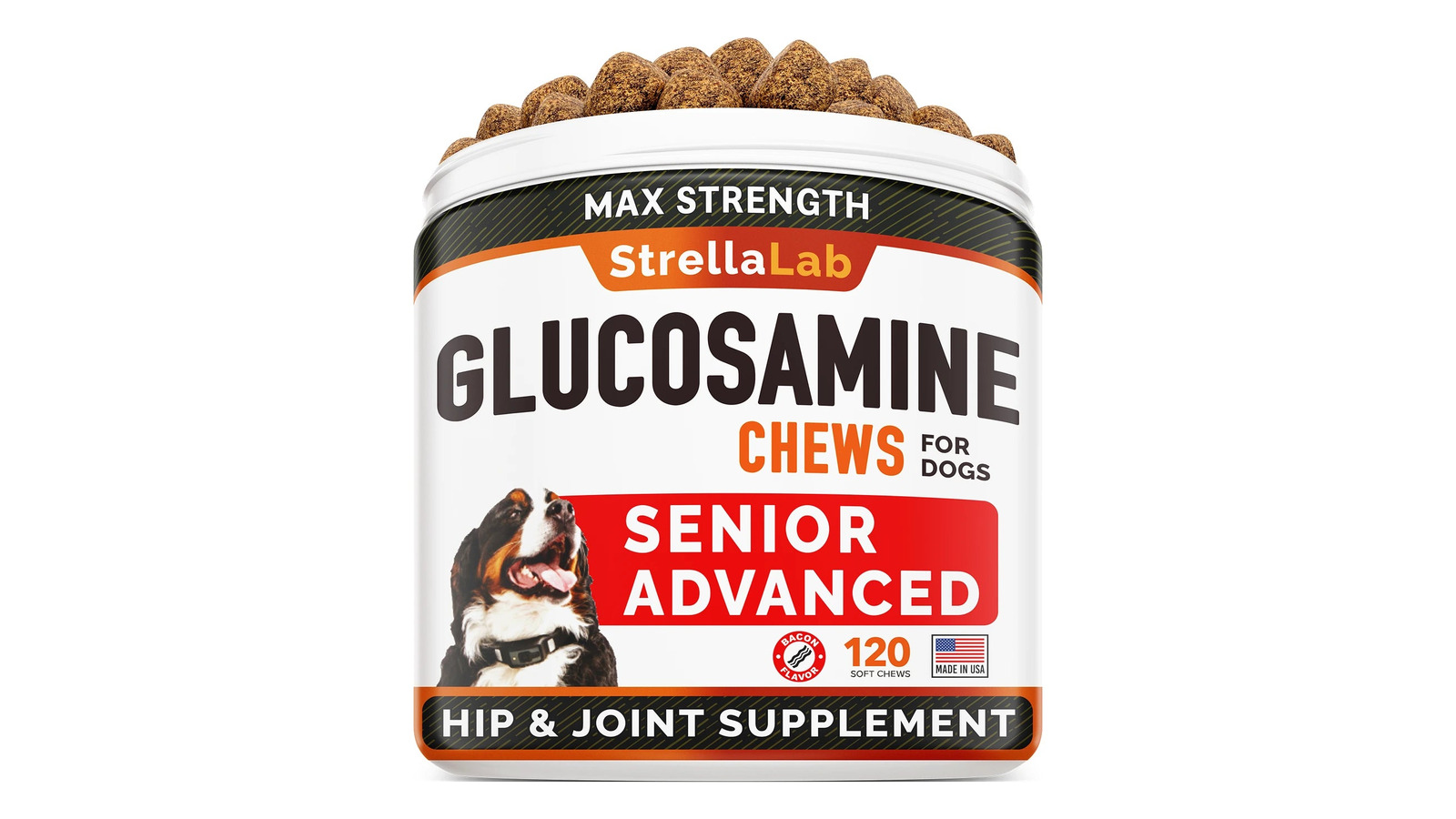 StrellaLab Max Strength Glucosamine Chews card
