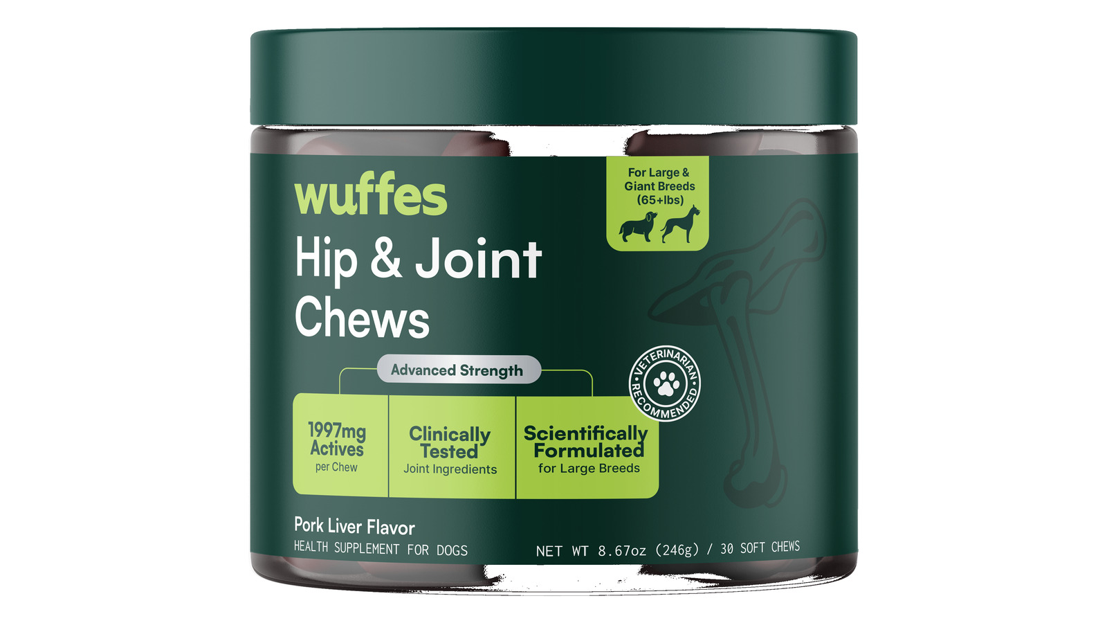 Wuffes Advanced Hip & Joint Support card